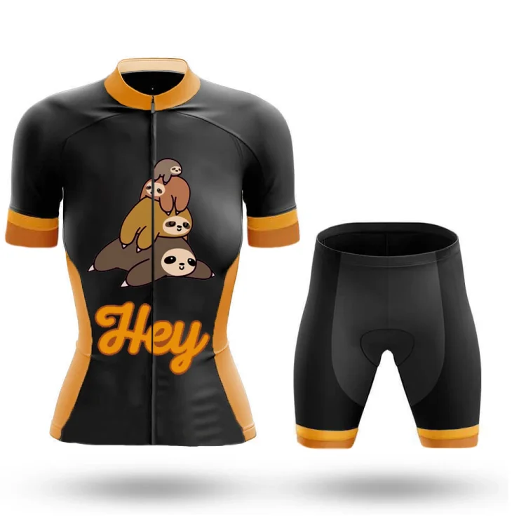 Hey Sloths Women's Short Sleeve Cycling Kit