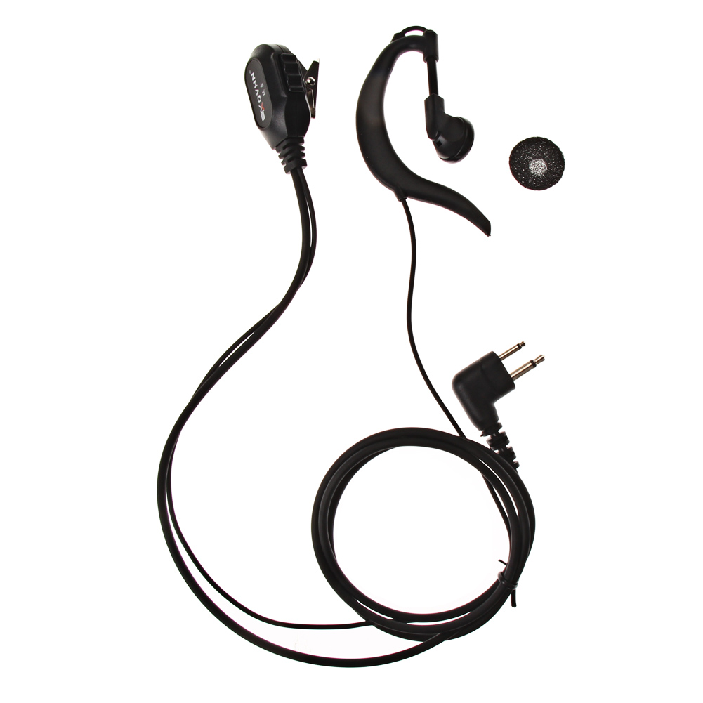 

2 PIN PTT Mic Earpiece Headset for Motorola GP88/300/2000 CT150 P040 Radio, 501 Original