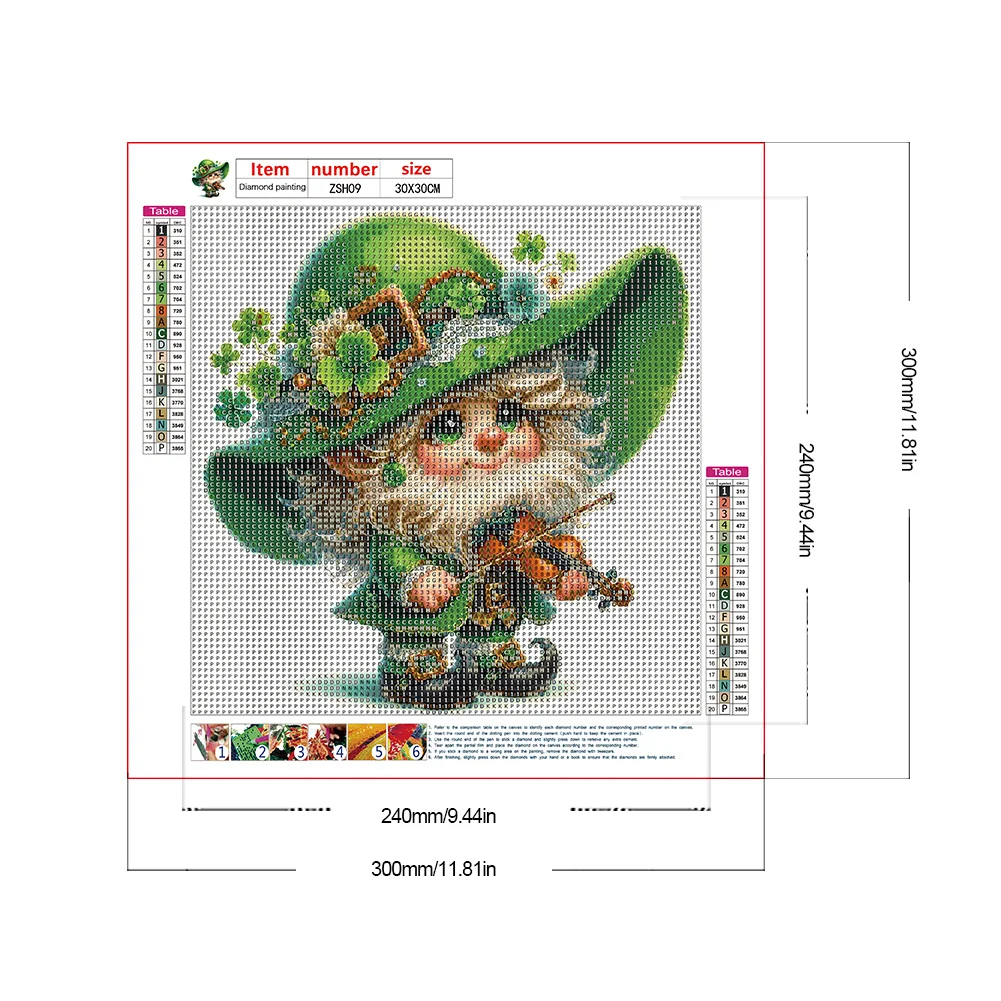 Diamond Painting - Full Round Drill - St.Patrick's Day(Canvas|30*30cm)