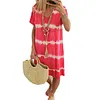 Women's Tie Dye Short Sleeve Dresses