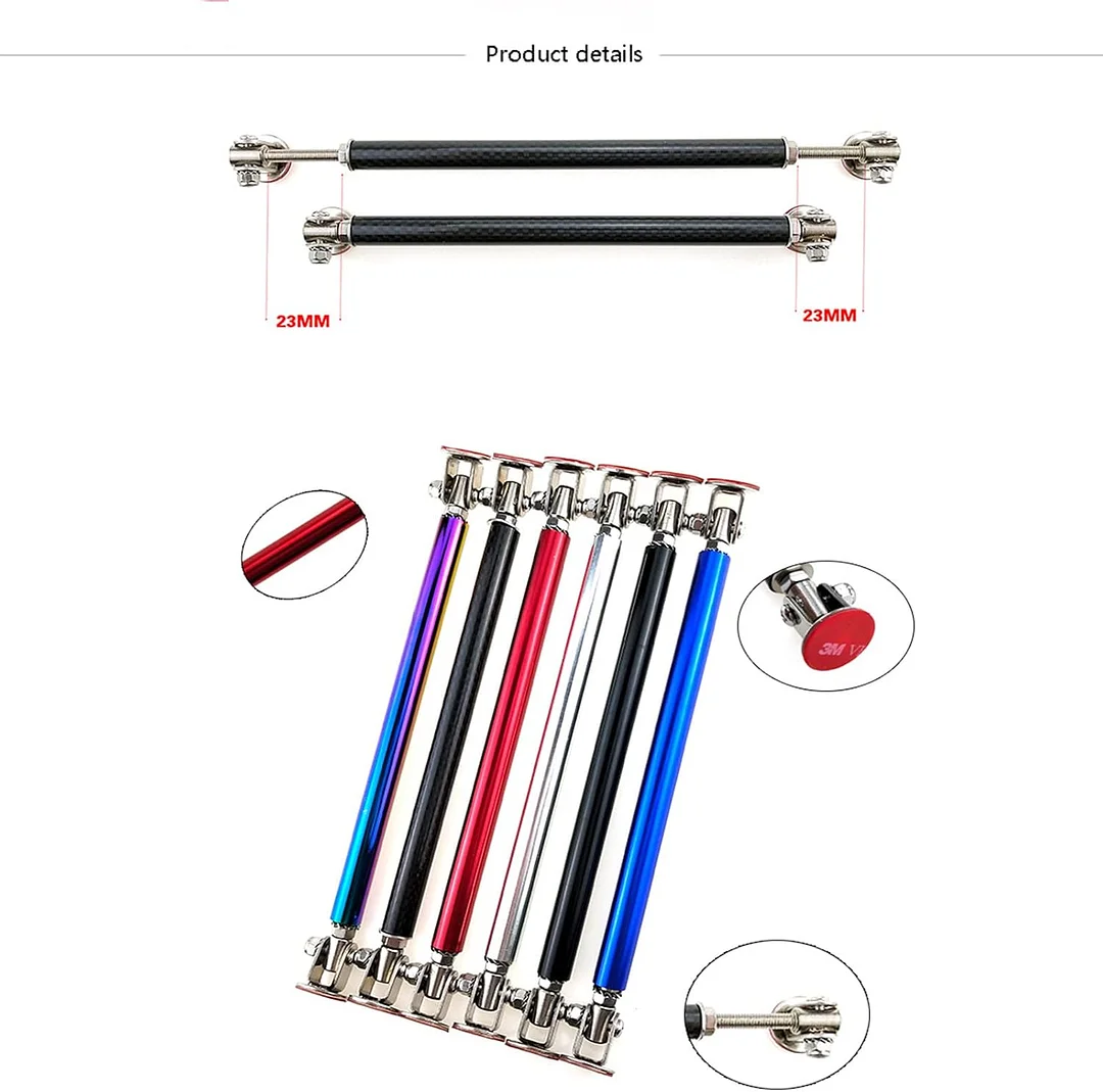 Front Bumper Lip Splitter Diffuser Strut Rod Tie Bars Splitter Support Rods 
