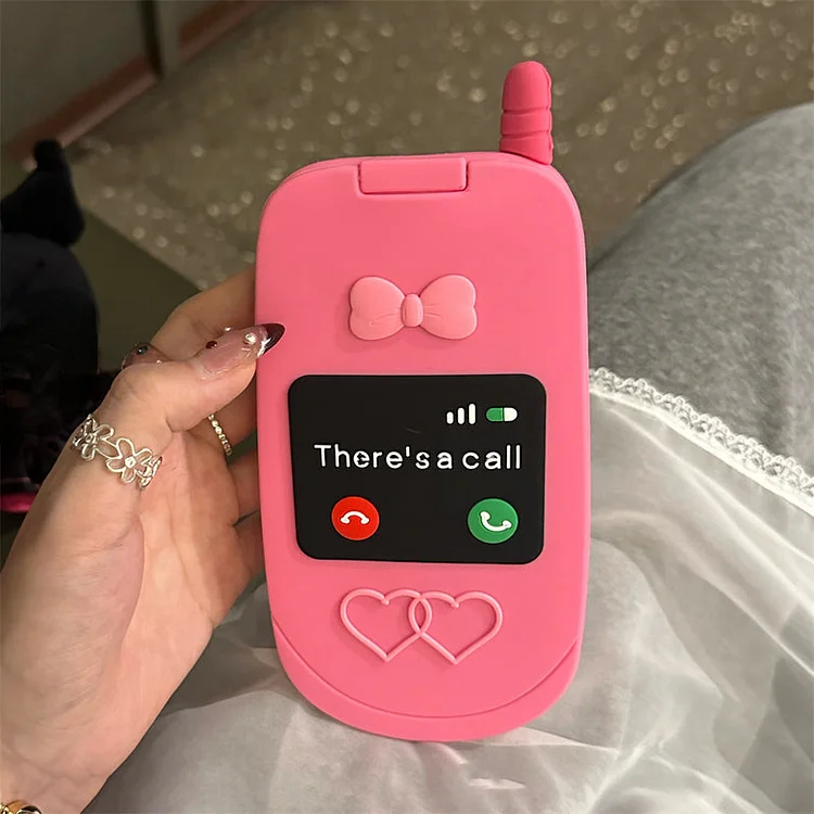 Śliczne, różowe etui z lusterkiem 3D do iPhone'a