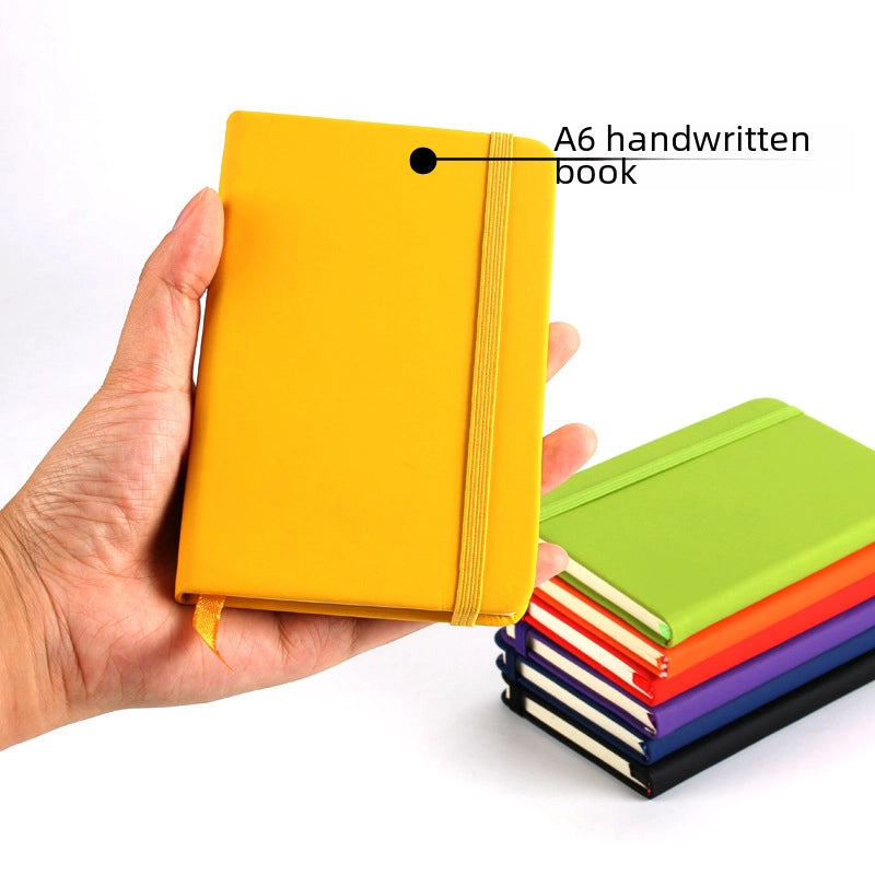 Business A5/a6 Pu Leather Notebook Elastic Band Multicolor Available Handwritten Notes Customizable Logo Printing