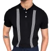 Summer Striped Casual Short Sleeve Slim Fit POLO Shirt