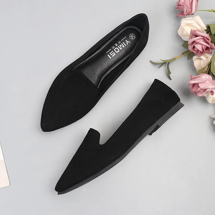 Women's Flat Shoe New Fashion Pointed Toe Women's Work Spring Autumn Leisure Women's Single Shoes QueenFunky