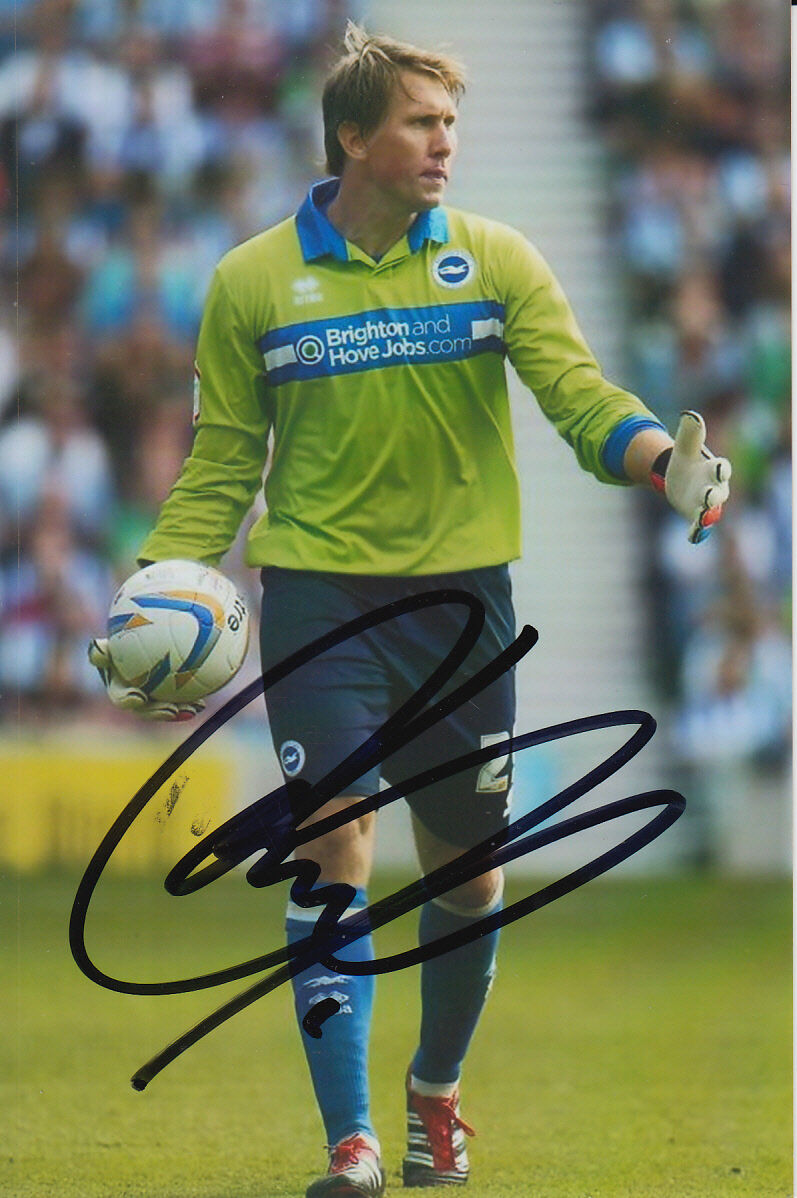 BRIGHTON & HOVE ALBION HAND SIGNED TOMASZ KUSZCZAK 6X4 Photo Poster painting 5.