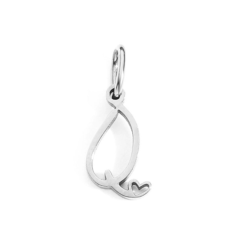 1 Piece Minimalist Letter Stainless Steel Plating Pendant Jewelry Accessories