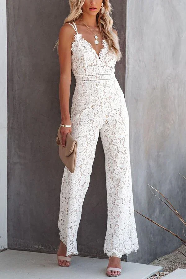 Glimpse of Glam Lace Jumpsuit