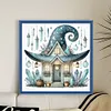 Halloween Hut-11CT Stamped Cross Stitch 40*40cm/15.75*15.75in tapestrymarket