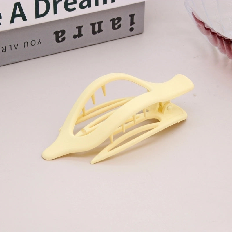 Women’s Lady Classic Style Solid Color Plastic Stoving Varnish Hair Clip