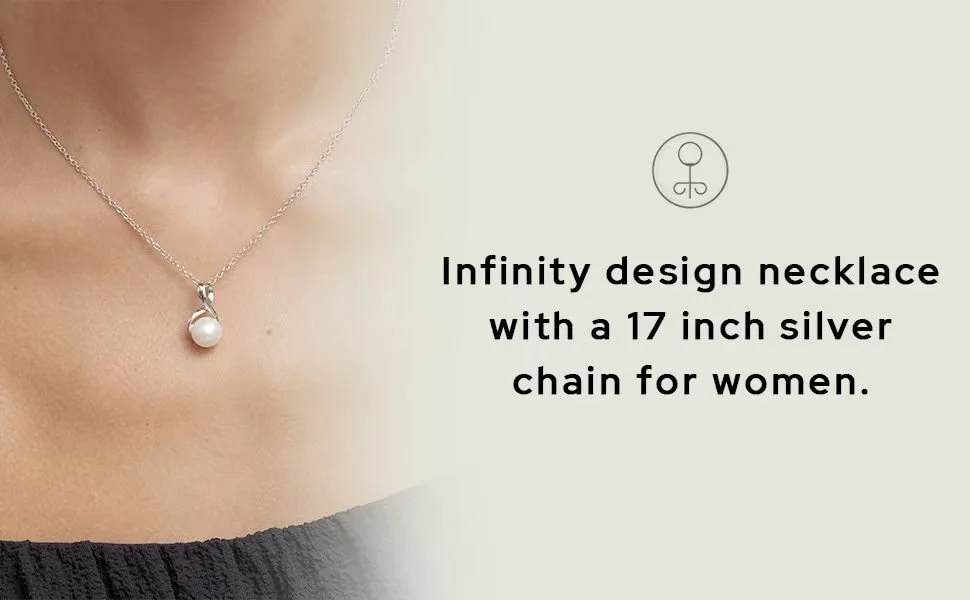 ☆TATIANA☆ Silver 925 one point pearl chain necklace NZ2151 Designer fashion, Seoul-fully created | W Concept