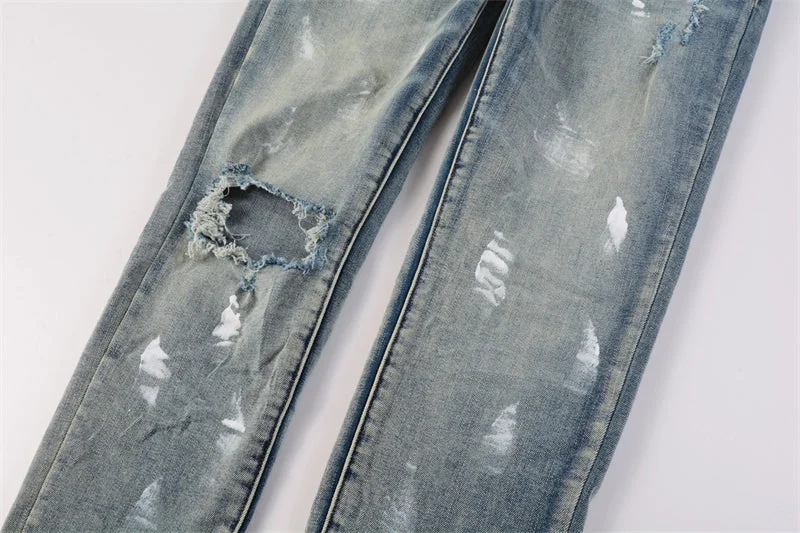 Purple 2023 New Fashion Jeans 9043