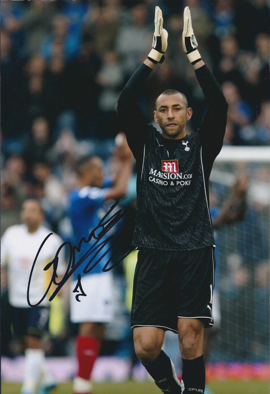 Heurelho GOMES Signed Autograph 12x8 Photo Poster painting AFTAL COA Spurs BRAZIL Goalkeeper