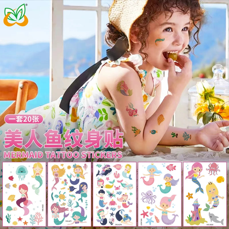 Mermaid Pet Tattoos & Body Art 1 Piece