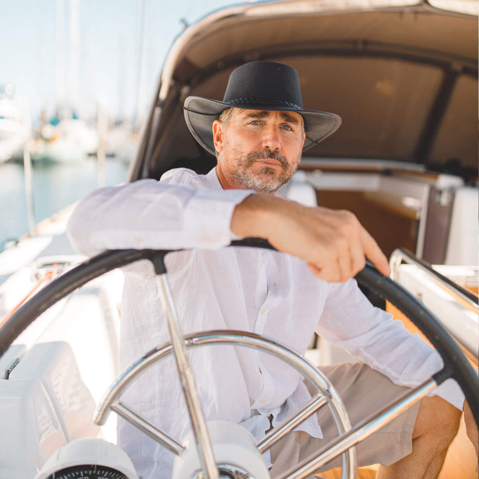 Breeze - Mens Wide Brim Sun Hat