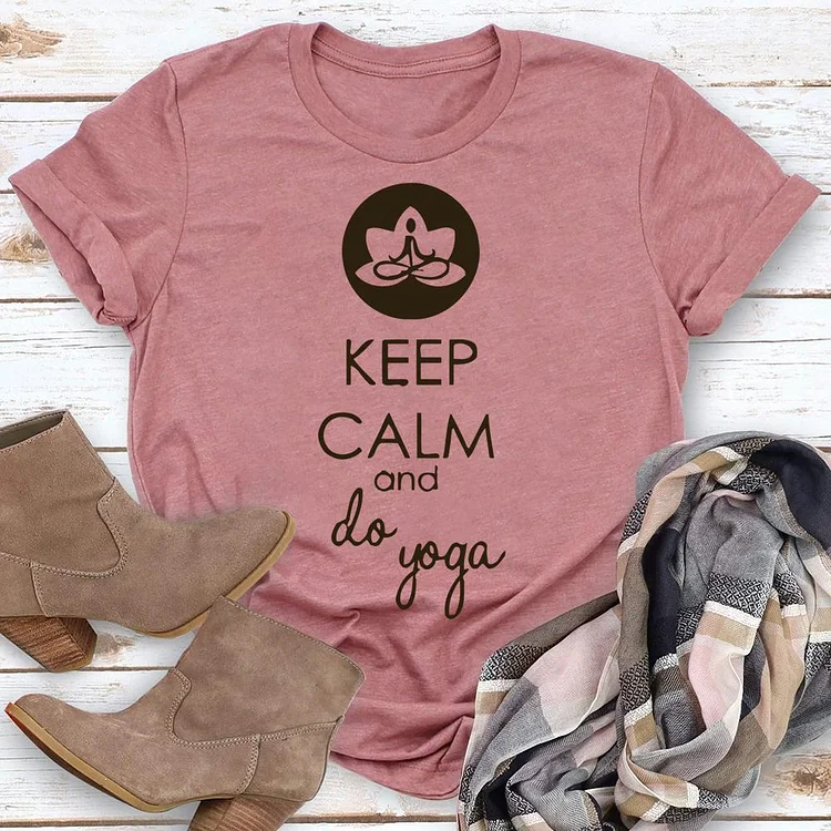 Keep Calm and Do Yoga  T-Shirt Tee-05122-Annaletters
