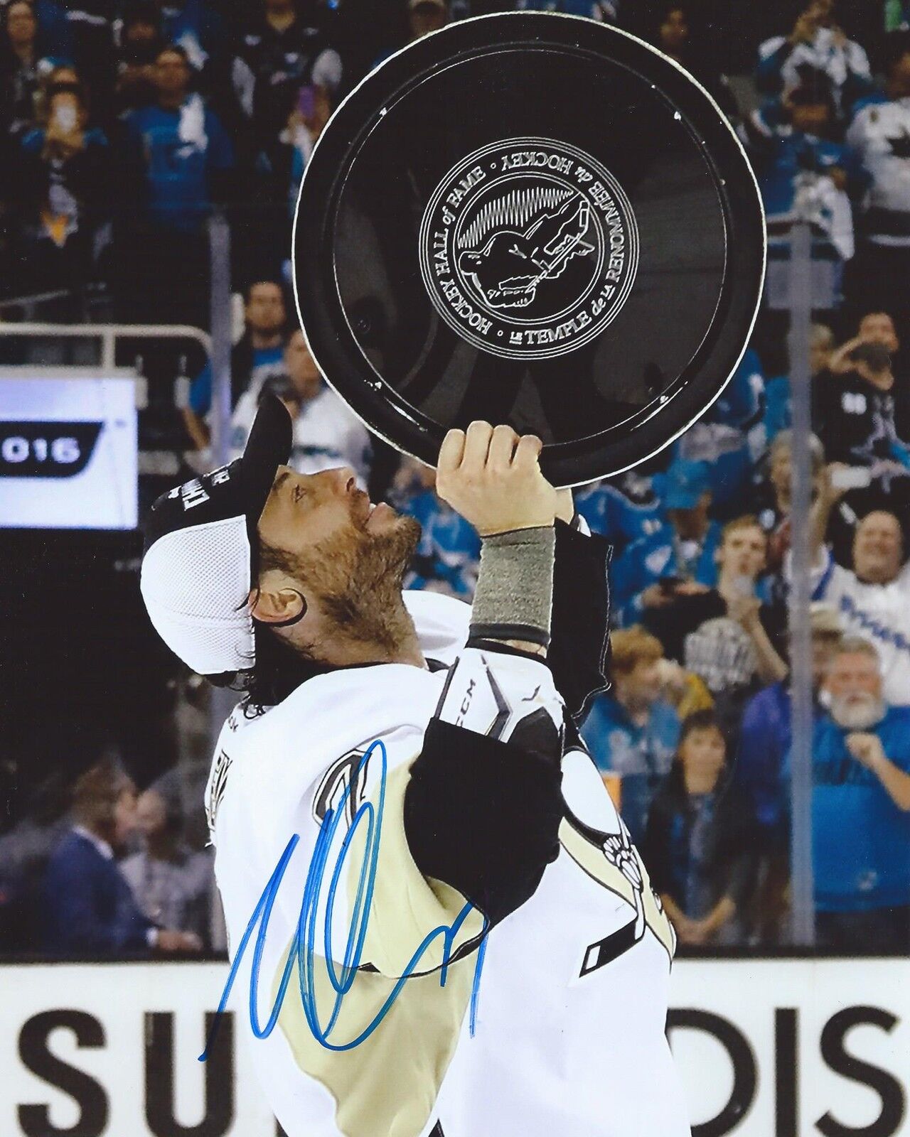 Matt Cullen Signed 8×10 Stanley Cup Photo Poster painting Pittsburgh Penguins Autographed COA