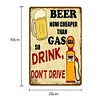Bi&egrave;re - Panneaux en &eacute;tain m&eacute;tallique(20*30cm) - Bi&egrave;re