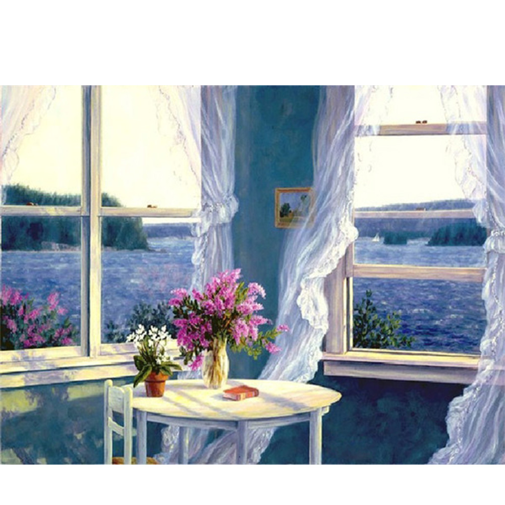 

Window Scene - Round Drill Diamond Painting - 40*30CM, 501 Original