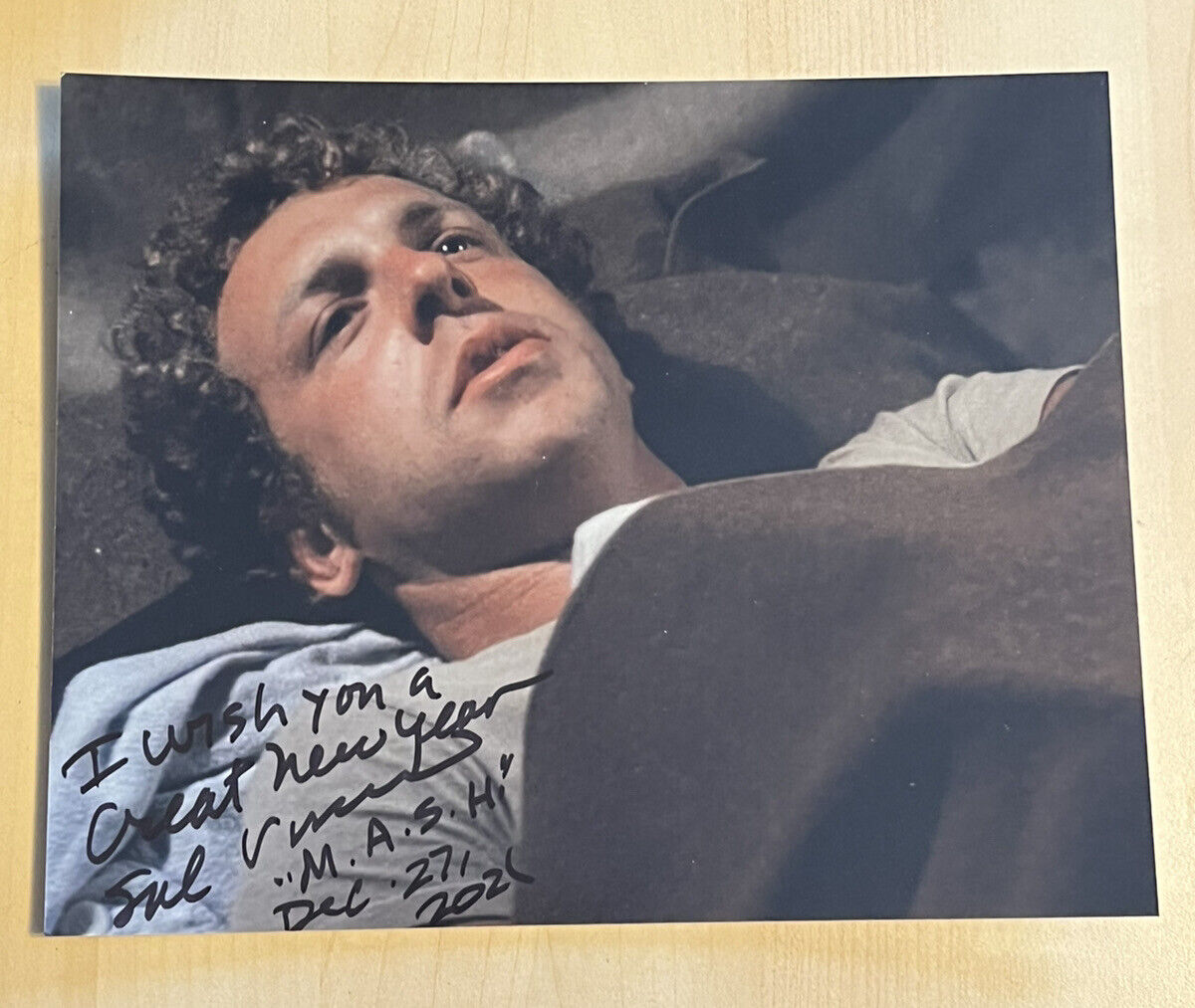 SAL VISCUSO HAND SIGNED 8x10 Photo Poster painting ACTOR AUTOGRAPHED MASH TV STAR VERY RARE COA