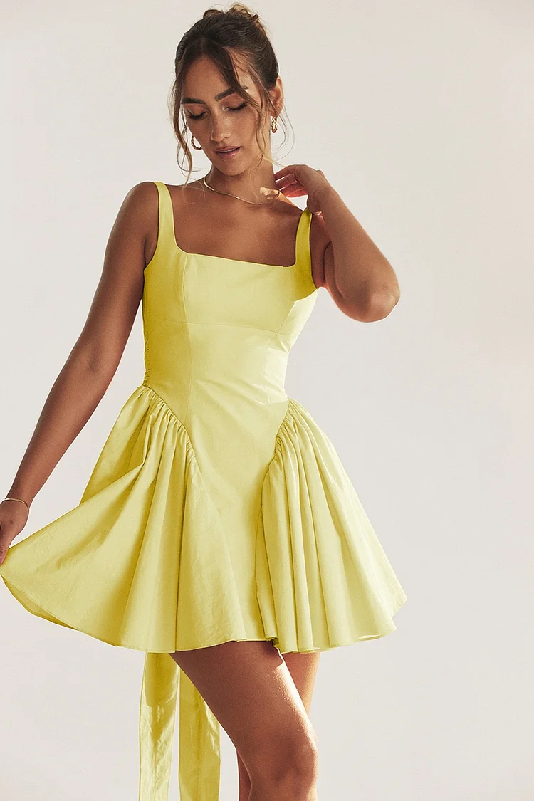 butterfly tie Mini Dress