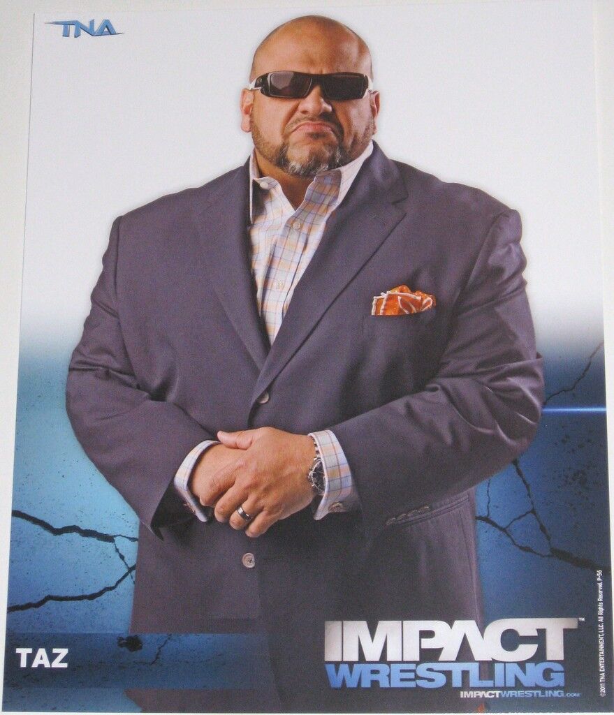 TNA TAZ P-56 IMPACT WRESTLING 8X10 PROMO Photo Poster painting