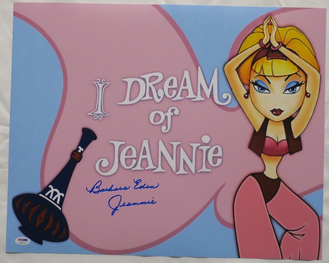 Barbara Eden Signed Jeannie Authentic Autographed 16x20 Photo Poster painting PSA/DNA COA