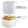 Electric Hot Pot 2L Non-Stick Frying Pan Boil Dry Protection Multi-function Cooker with Steamer for Noodles Steak Eggs Stir Frying
