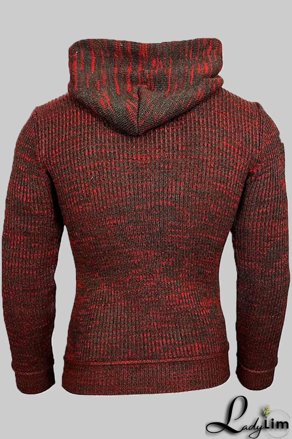 Black Red Fashion Casual Solid Split Joint Hooded Collar Tops