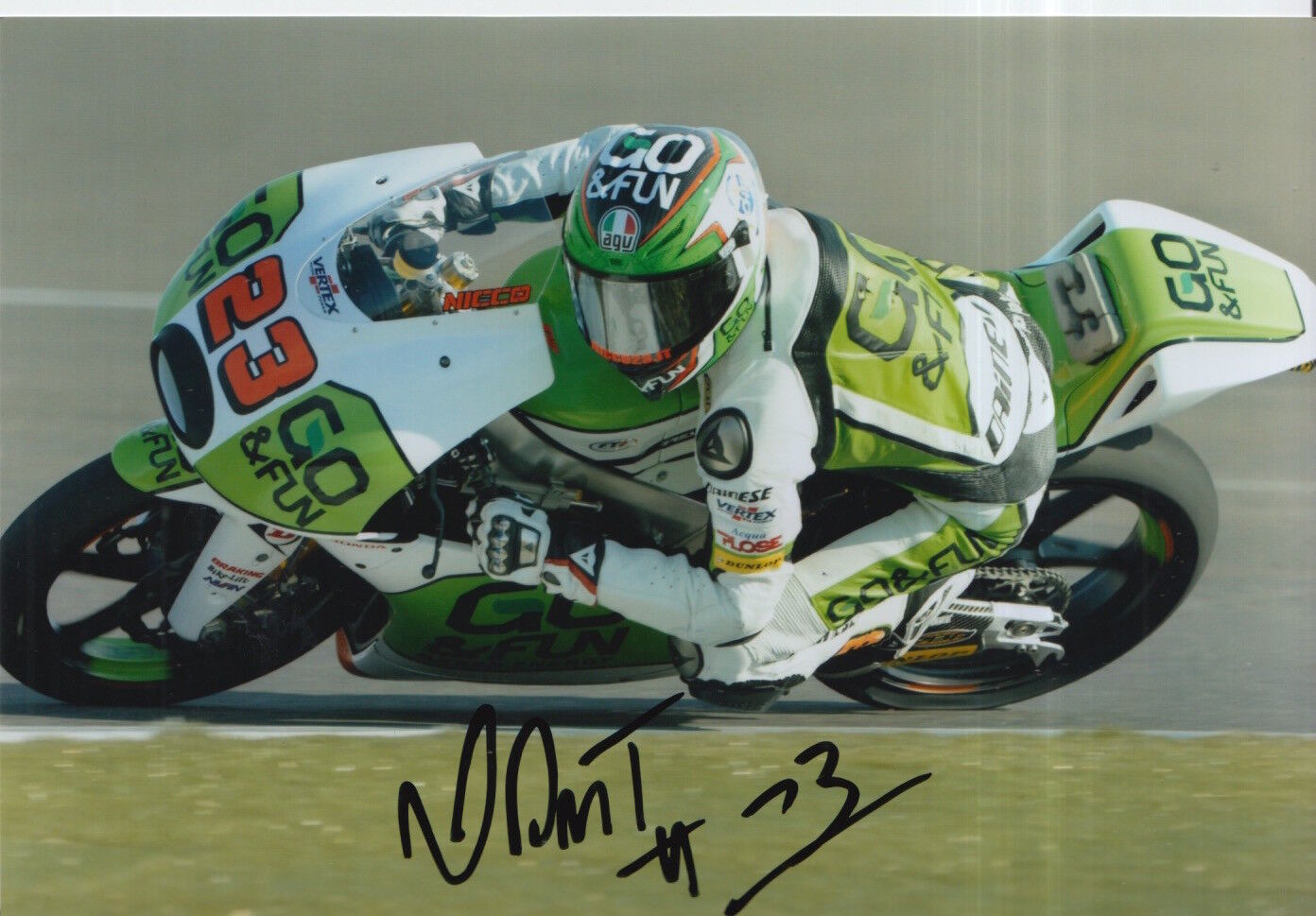 Niccolo Antonelli Hand Signed 7x5 Photo Poster painting GO&FUN Gresini Moto3 MotoGP 3.