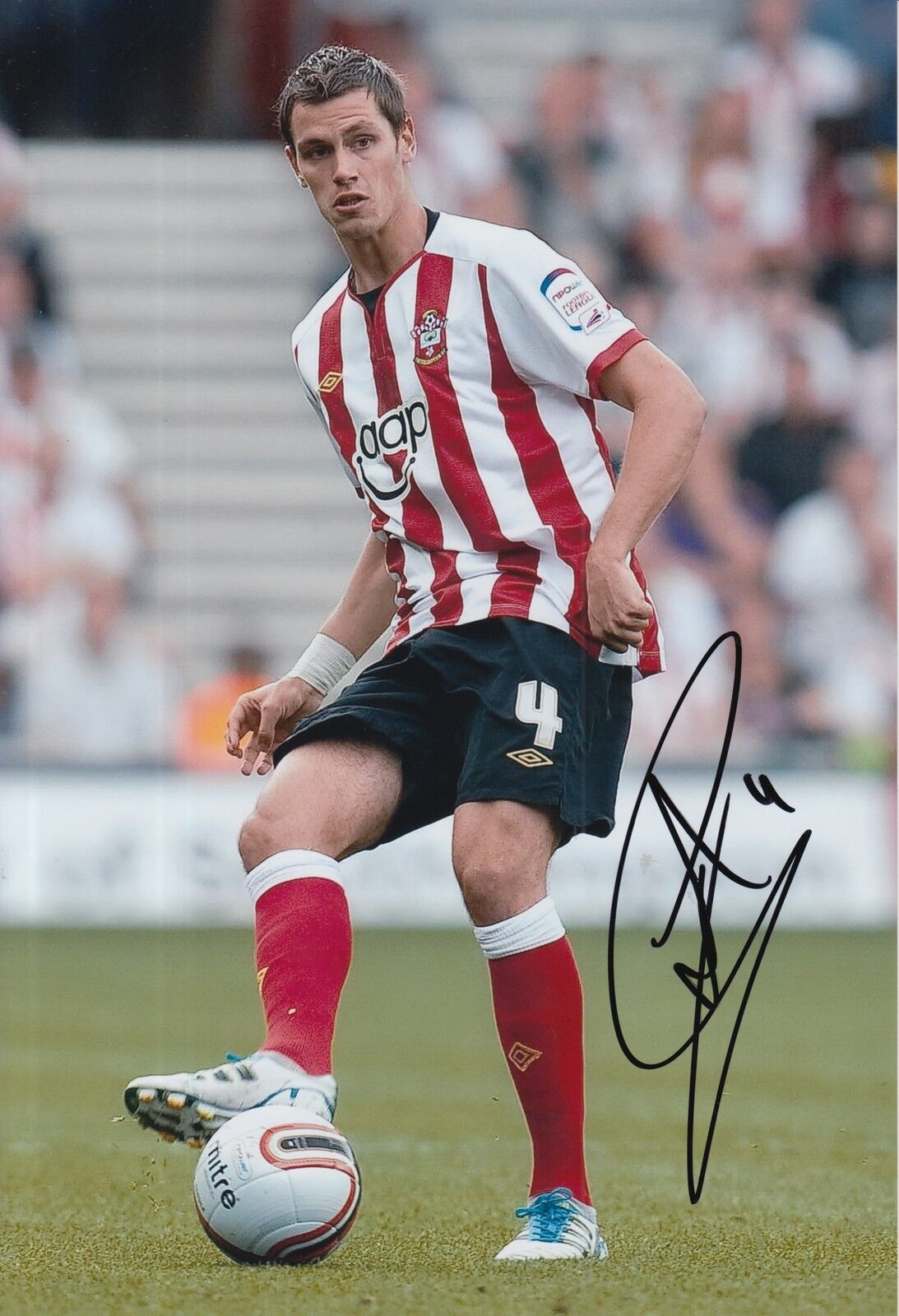 SOUTHAMPTON HAND SIGNED MORGAN SCHNEIDERLIN 12X8 Photo Poster painting 1.