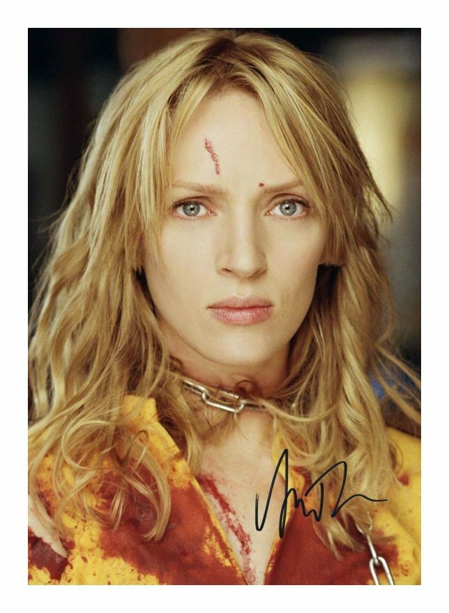 UMA THURMAN - KILL BILL AUTOGRAPH SIGNED PP Photo Poster painting POSTER