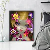 >SALE<Full Embroidery Eco-cotton Thread 11CT Printed Big-Eyed Girl Cross Stitch40x50cm