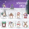 10Pcs Christmas Diamond Painting Photo Frame Hanging Pendant for Xmas Tree