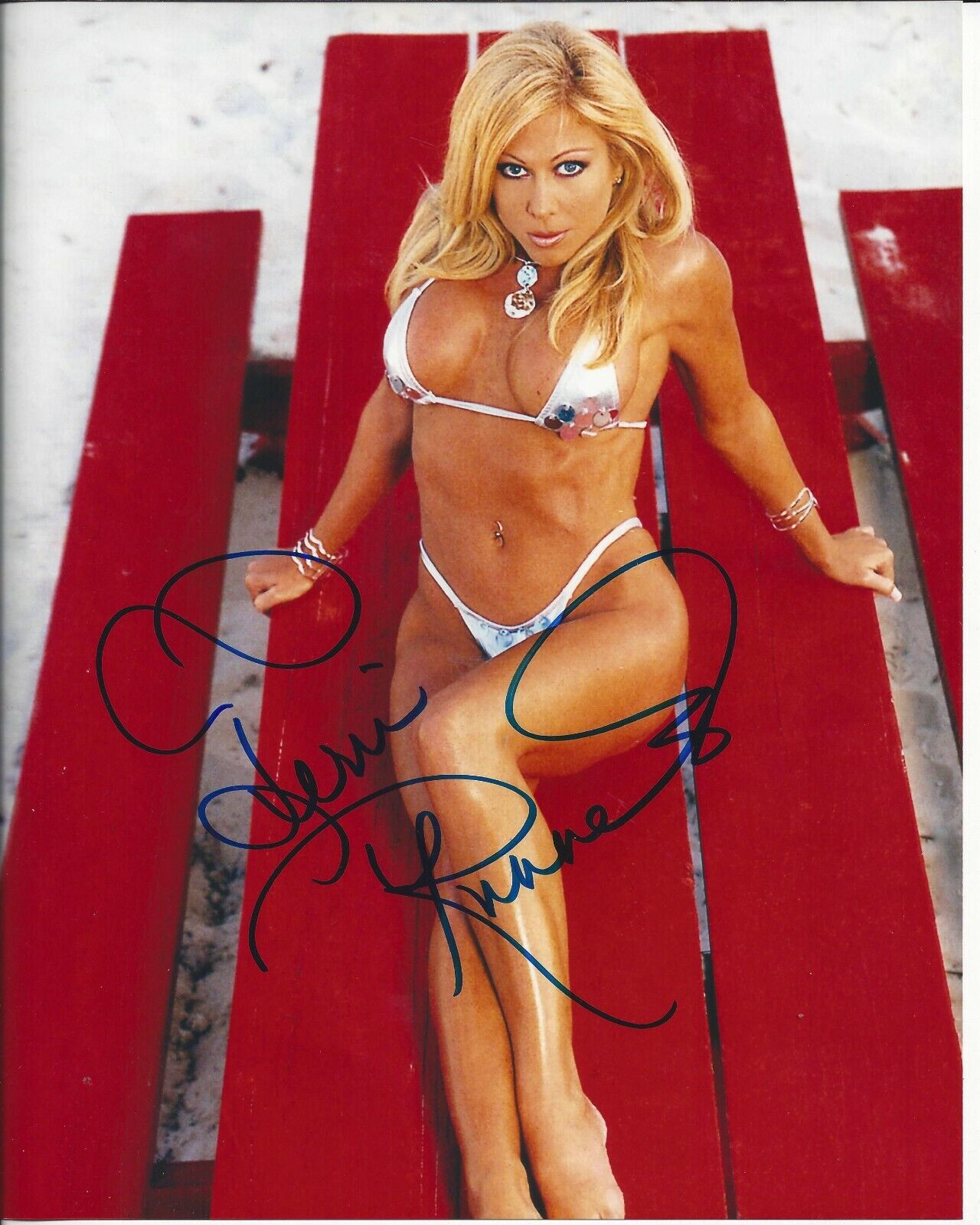 Terri Runnels autographed 8x10 WCW Sexy Hot WWE#5