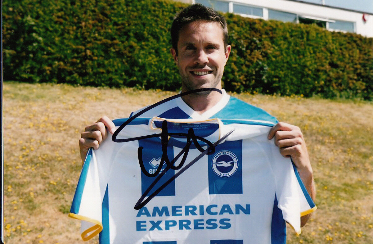 BRIGHTON & HOVE ALBION HAND SIGNED MATTHEW UPSON 6X4 Photo Poster painting 1.