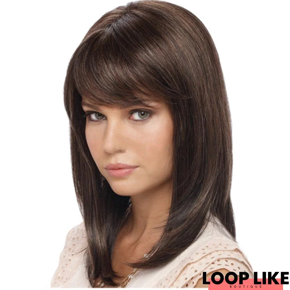 New Hot Selling Wig Women's Fashion Inclined Bangs Short Curly Hair Explosion