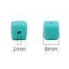 6mm Colorful Square Cube Beads DIY Fashion Accessories