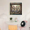 Frame Rabbit-11CT Stamped Cross Stitch 40*40cm tapestrymarket