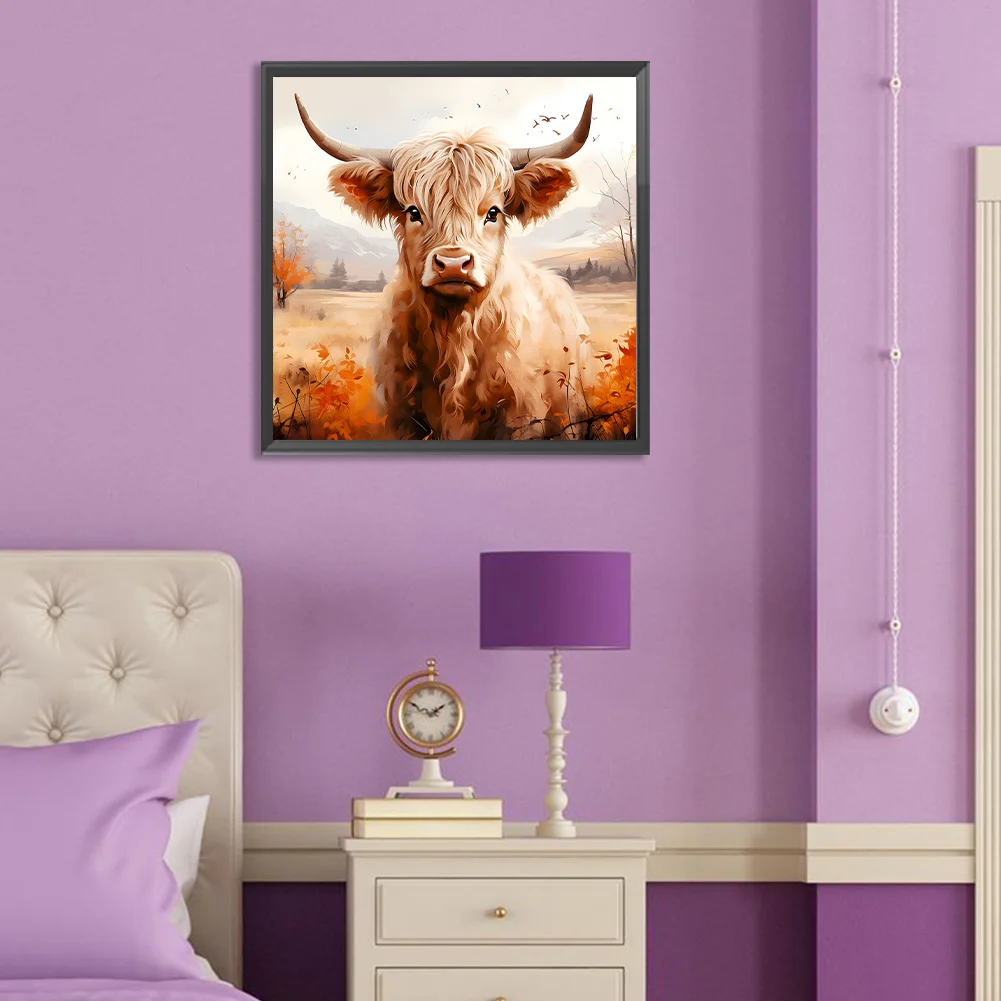 Diamond Painting - Full Round Drill - Highland Yak(Canvas|30*30cm)