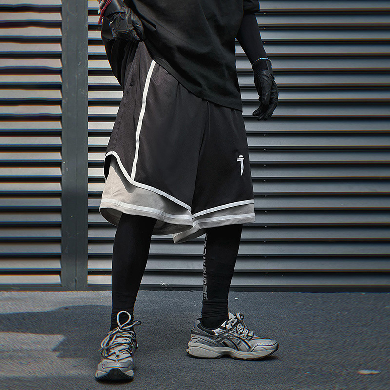 2024 Summer New Cargo Shorts Men's Loose Casual Multi-Pocket Thin Japanese Trendy Brand Medium Pants / TECHWEAR CLUB / Techwear