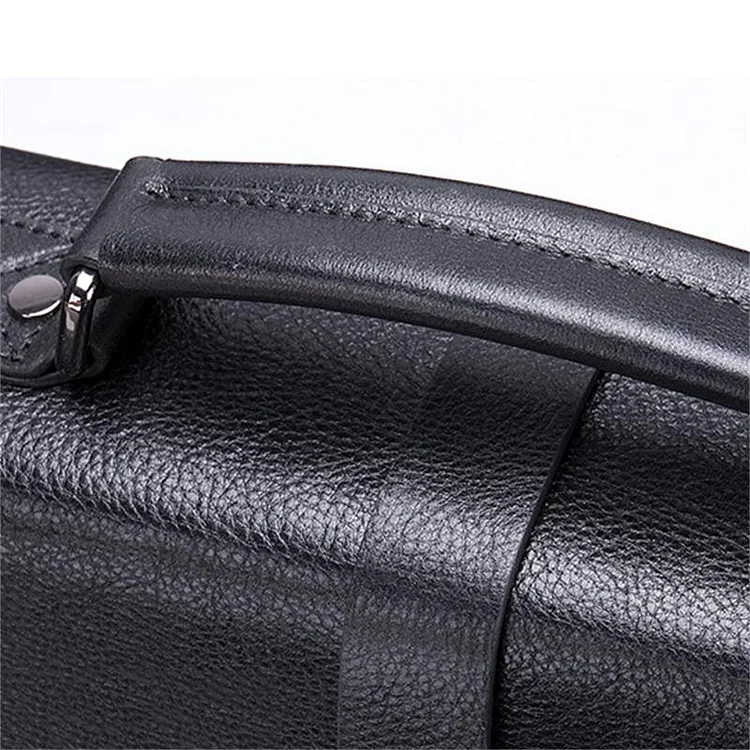 Men's Business Handbag Leather Laptop Bag Casual Crossbody Bag