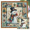 Xmas Snowman-11CT Stamped Cross Stitch 40*40cm
