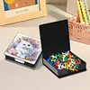 (US Local)Cat Diamond Painting Memo Pad Holder with 160 Sheets of Paper for DIY Art Craft