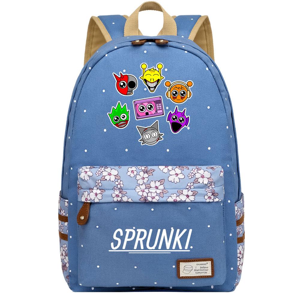 Mayoulove Sprunki Backpack Lightweight Design with Water-Resistant Fabric for School Adventures-Mayoulove