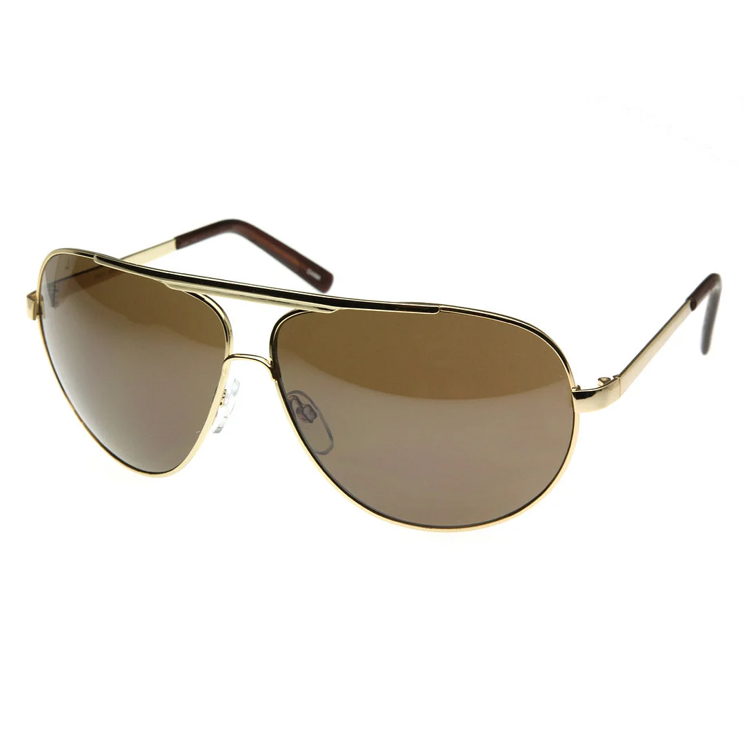 High Quality Full Frame Big X-Large Oversized Metal Aviator glasses