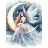 Diamond Painting-DIY Full Round Drill Moon Fairy