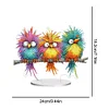 Double Sided Effect DIY Special Shaped Quirky Bird Desktop Diamond Art Kits
