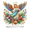 (US Local)Special Shape Angel Girl Table Top Diamond Painting Ornament Kits for Bedroom