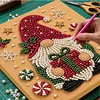 (20x20cm)Gift Gnome DIY Pearl Painting Art With Inner Wooden Framed Kit